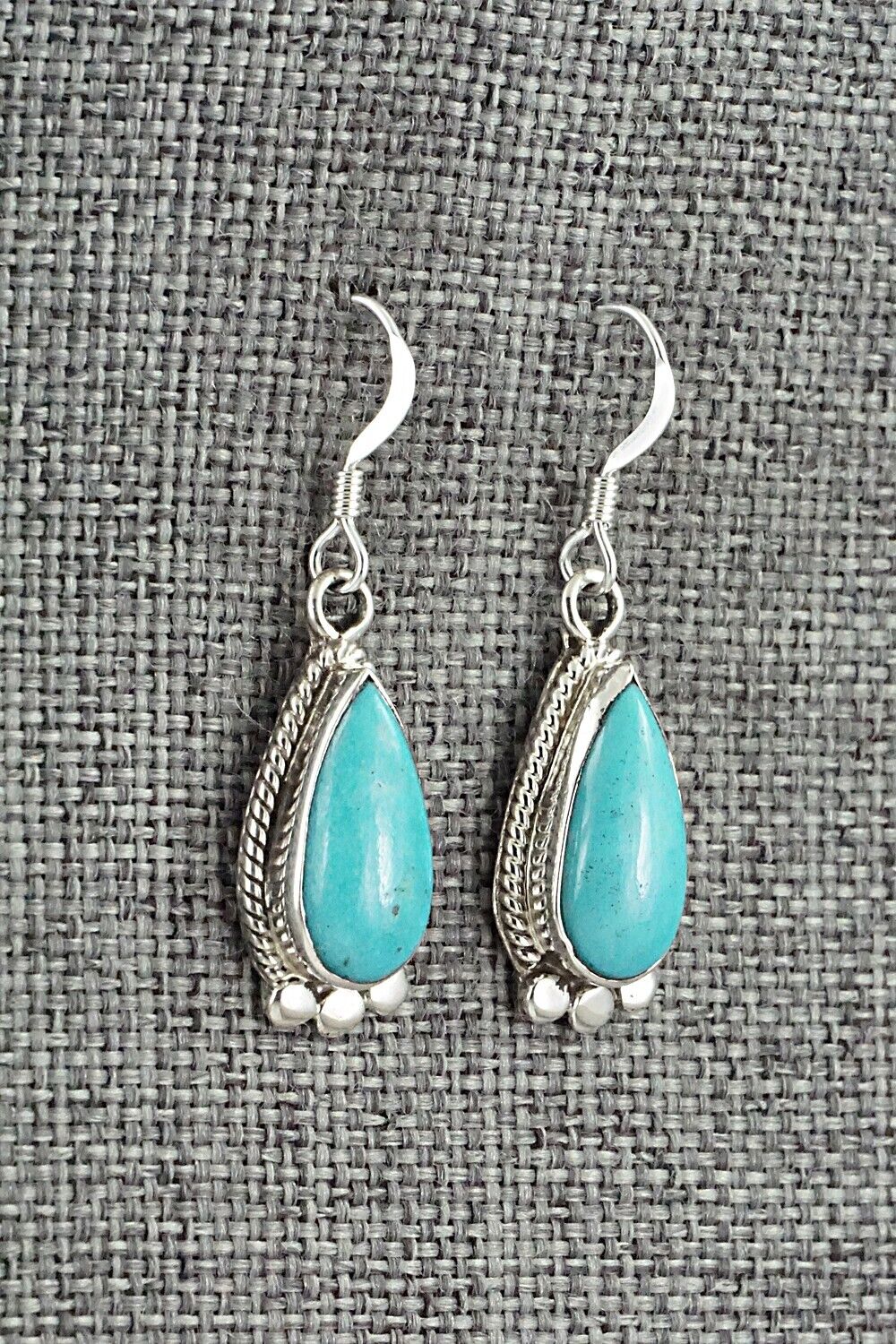 Turquoise and Sterling Silver Earrings - Sharon McCarthy