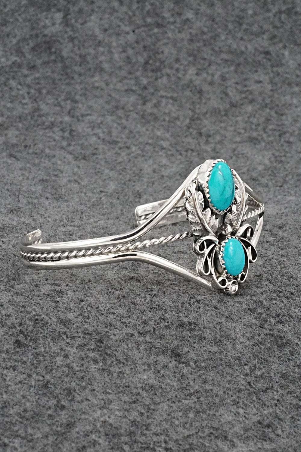 Turquoise & Sterling Silver Bracelet - Harry B. Yazzie