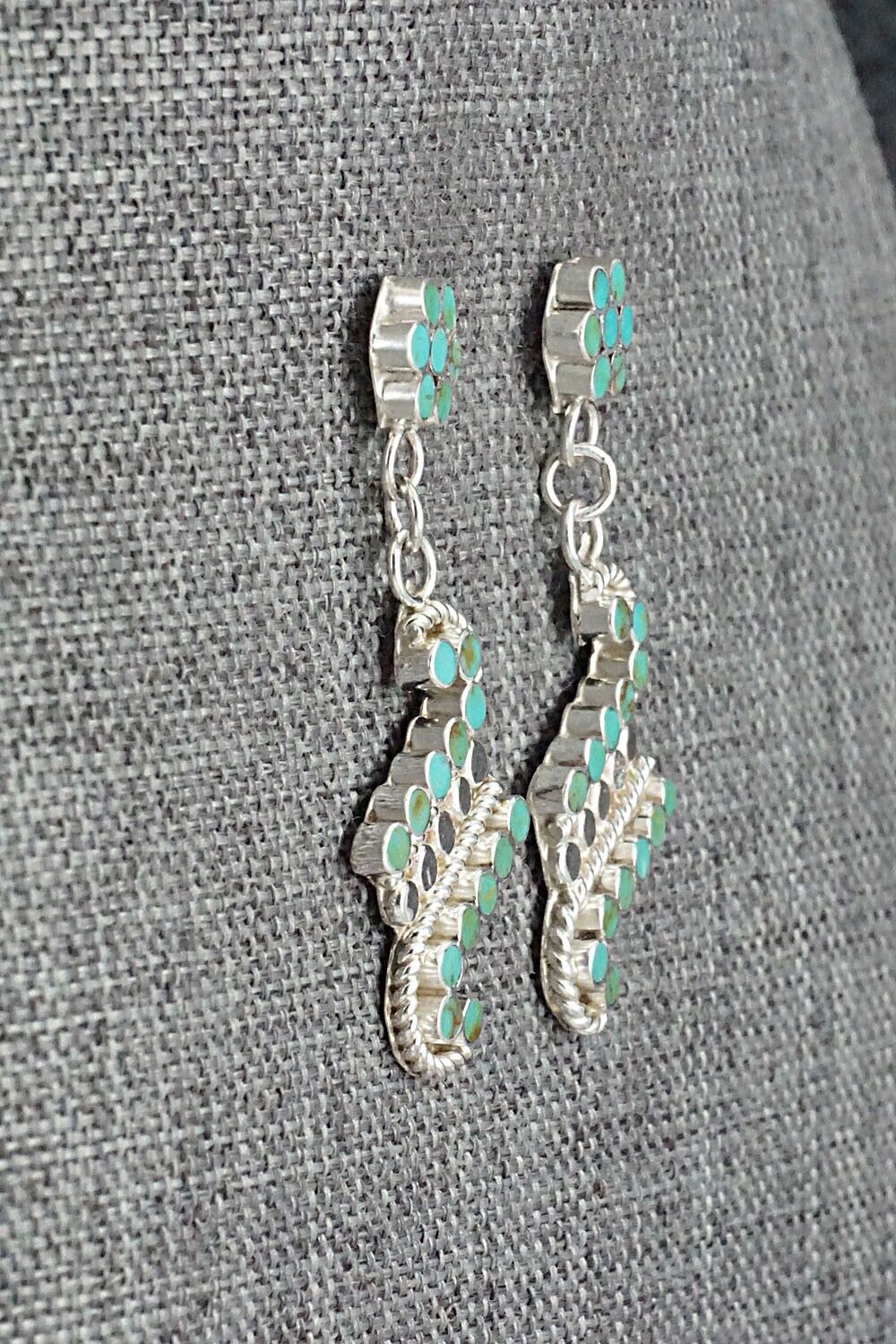 Turquoise & Sterling Silver Earrings - Michelle Peina