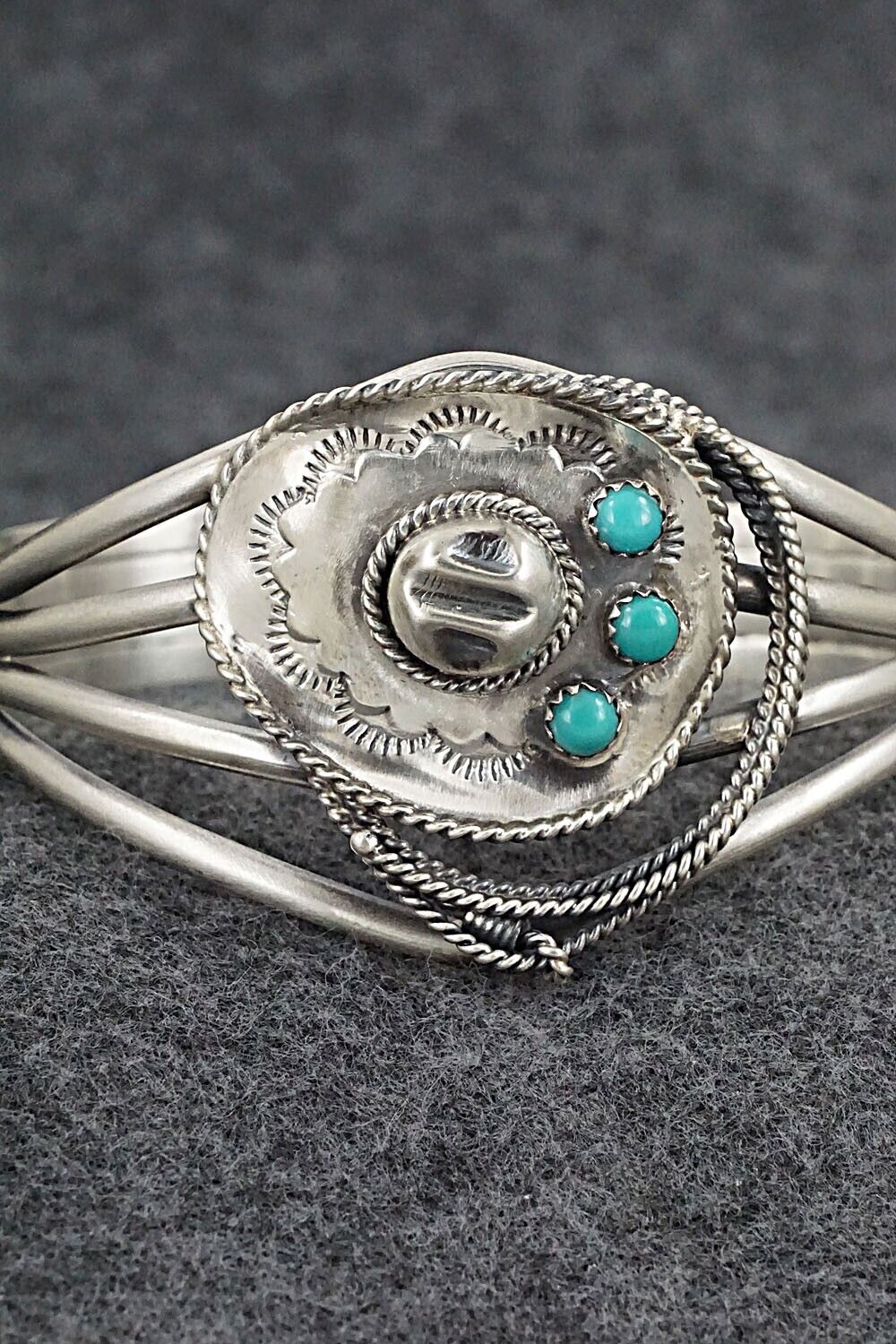 Turquoise & Sterling Silver Bracelet - Bobby Platero