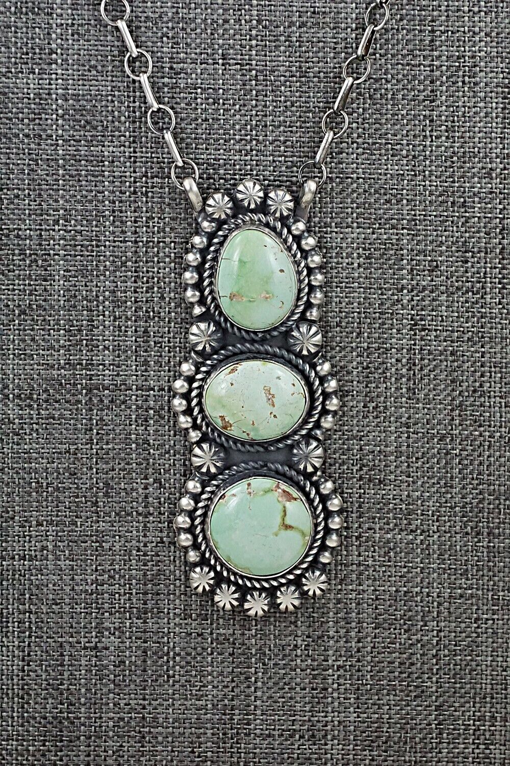 Turquoise & Sterling Silver Necklace - Jeff James