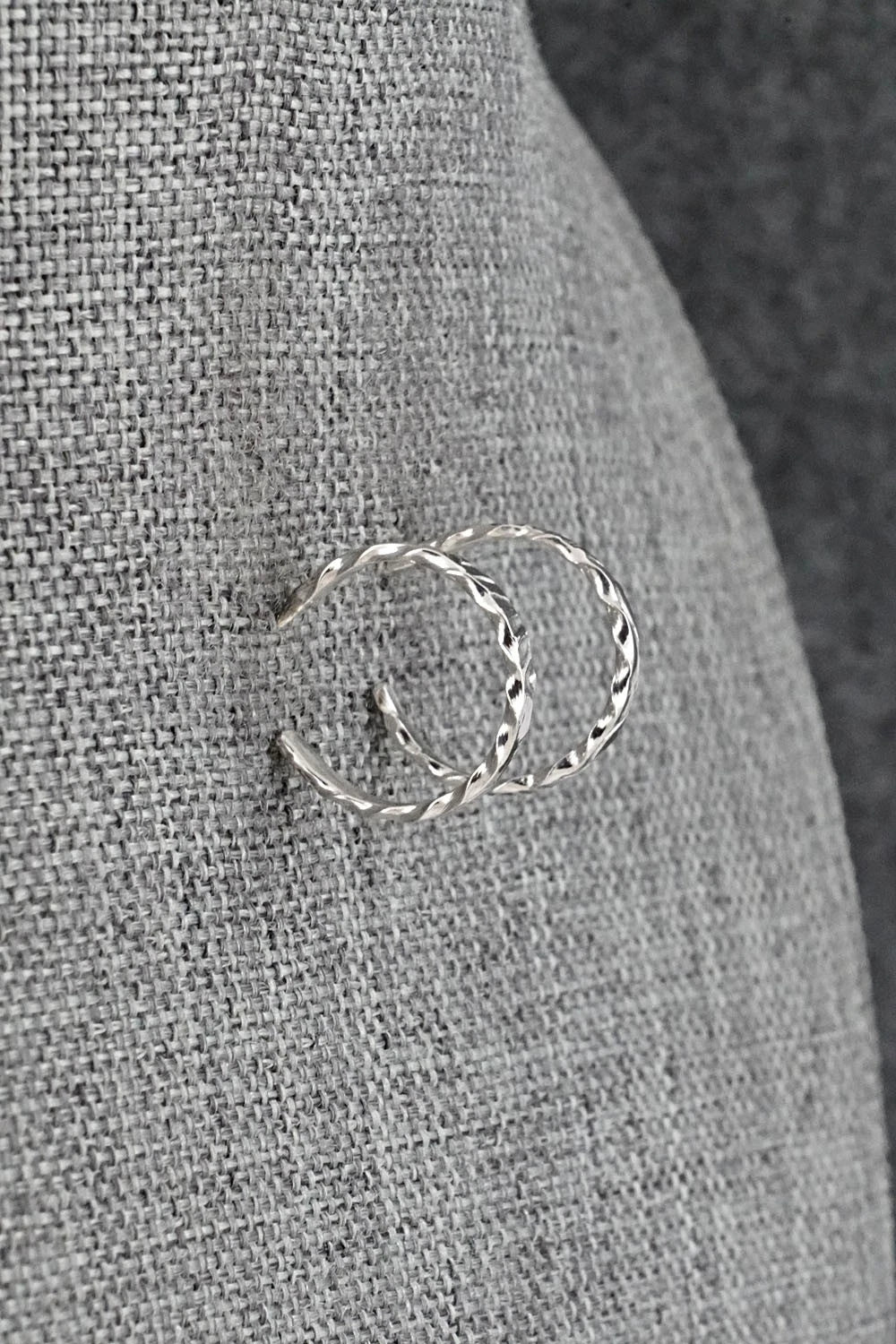 Sterling Silver Hoop Earrings - Elaine Tahe