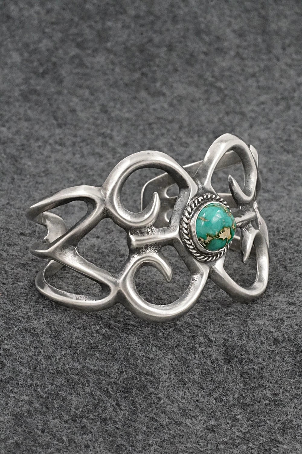 Turquoise & Sterling Silver Bracelet - Eugene Gruber