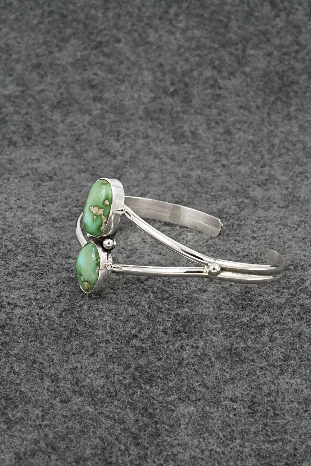 Turquoise & Sterling Silver Bracelet - Eugene Gruber
