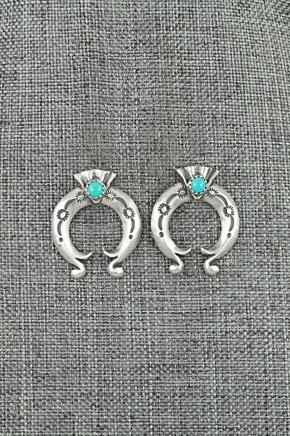 Turquoise & Sterling Silver Earrings - Adrienne Gordon