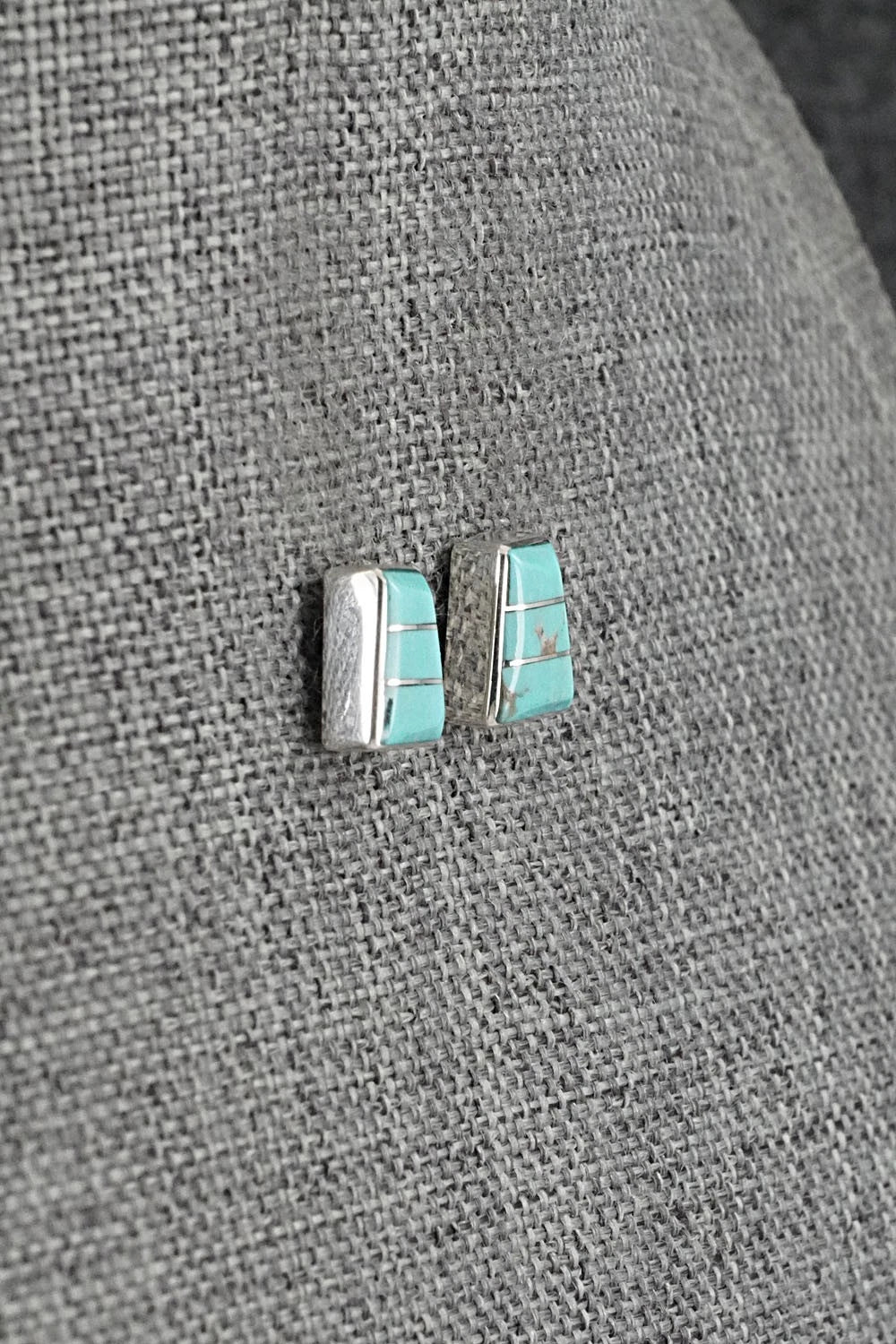 Turquoise and Sterling Silver Earrings - Michelle Haloo