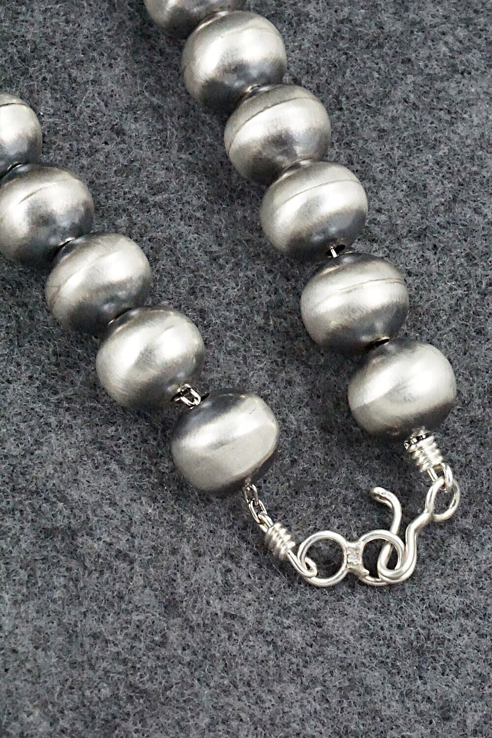 Sterling Silver Navajo Pearl Necklace - Jan Mariano