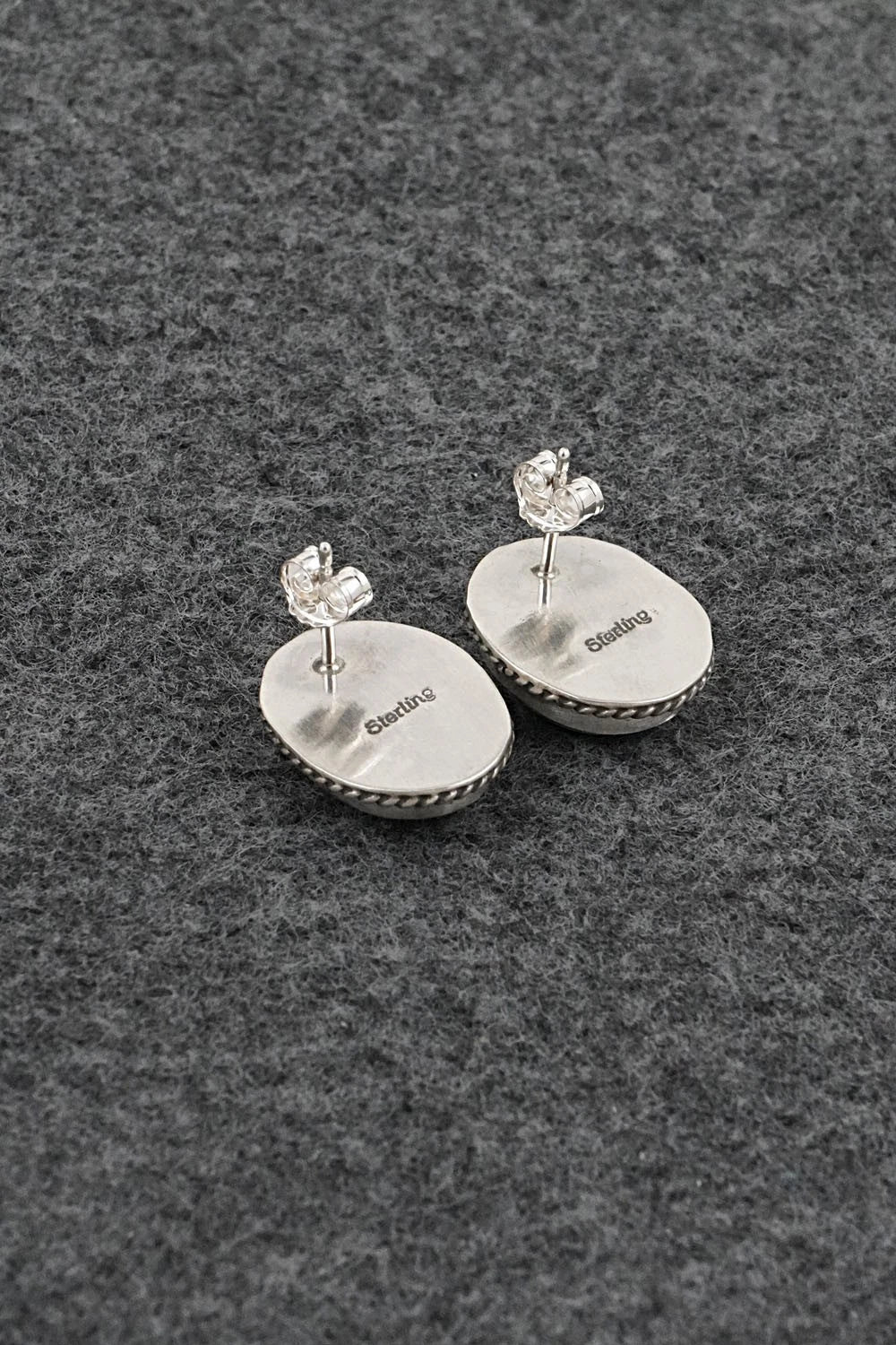 Turquoise & Sterling Silver Earrings - Rosemary Saunders