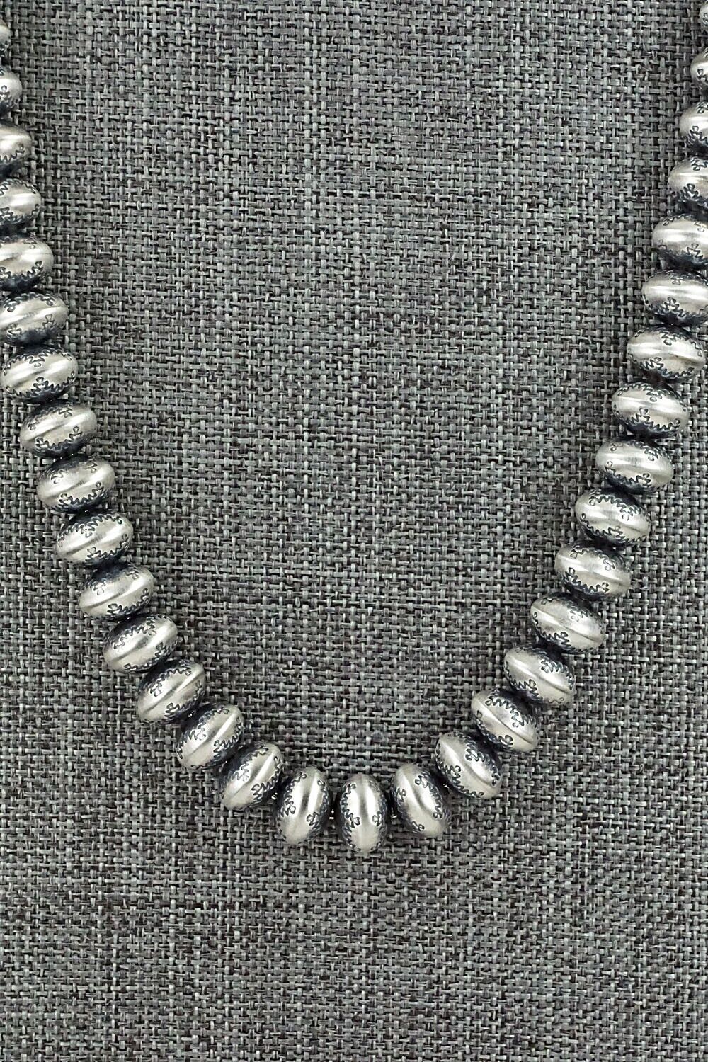 Sterling Silver Navajo Pearl Necklace - Bryannen Halwood