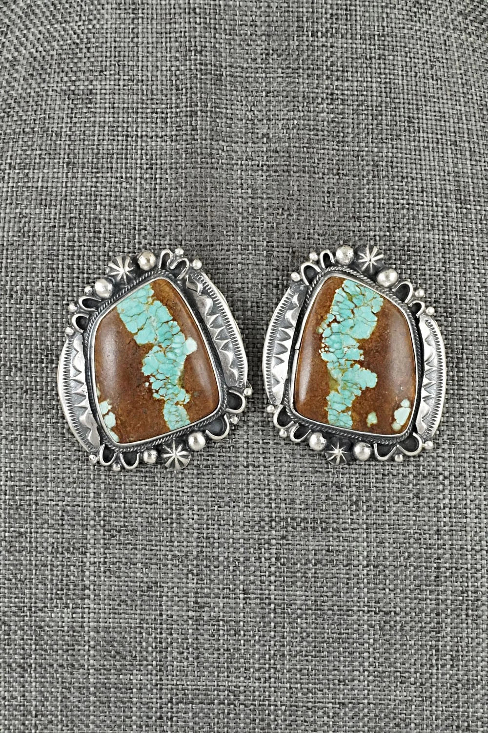 Turquoise & Sterling Silver Necklace and Earrings Set - Bob Becenti