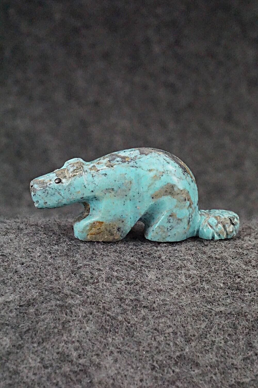 Beaver Zuni Fetish Carving - Reynold Lunasee