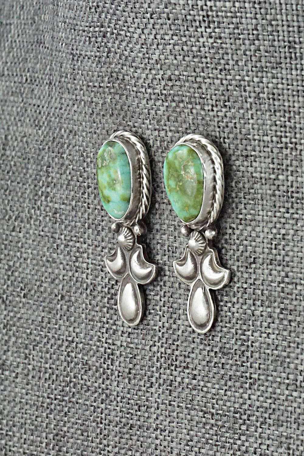 Turquoise & Sterling Silver Squash Blossom Set - Adrienne Gordon