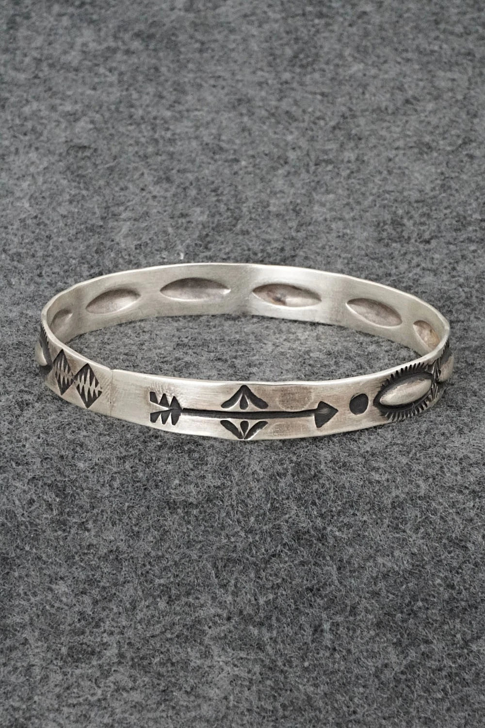 Sterling Silver Bangle Bracelet - Elvira Bill