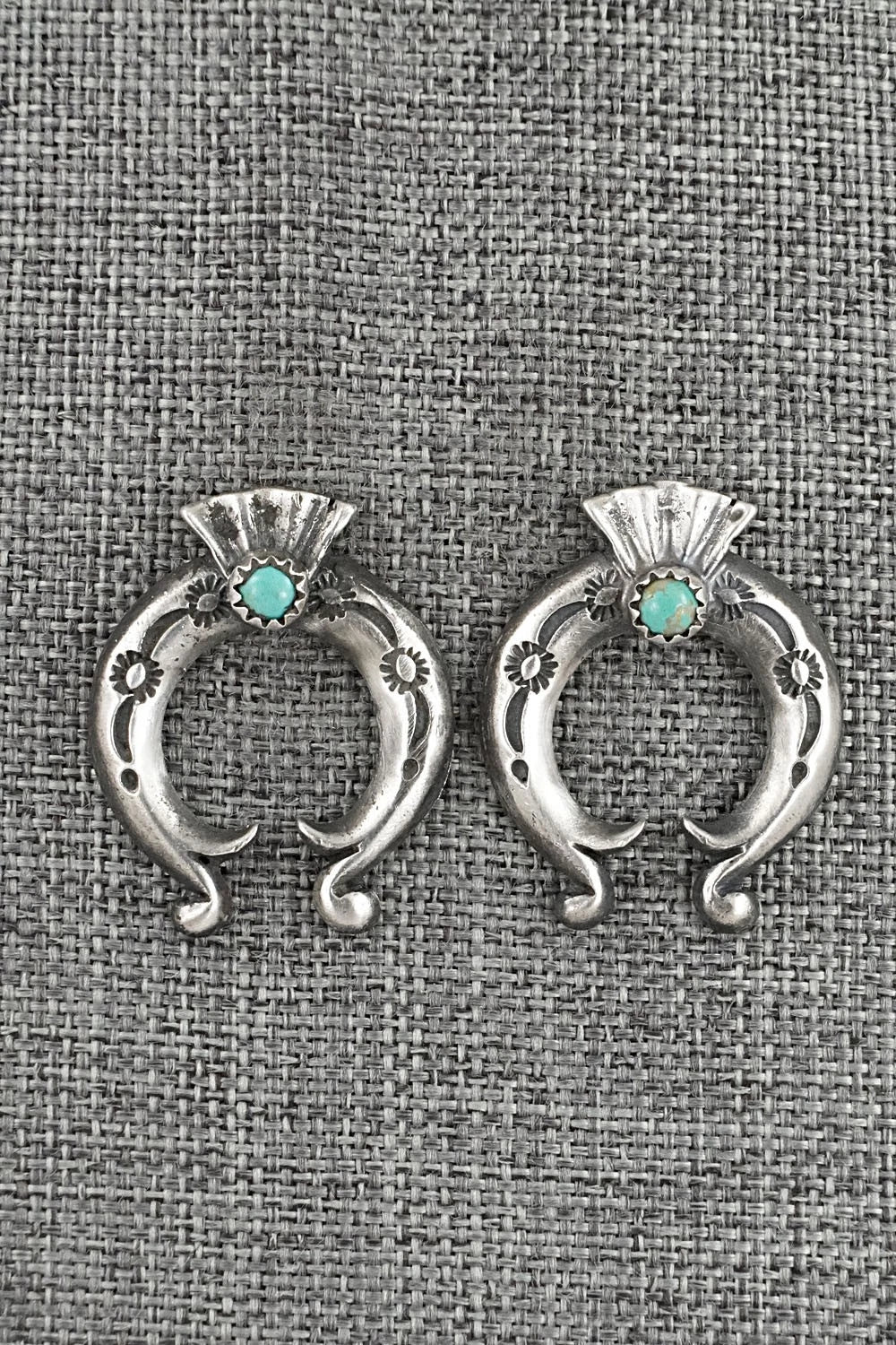 Turquoise & Sterling Silver Earrings - Adrienne Gordon