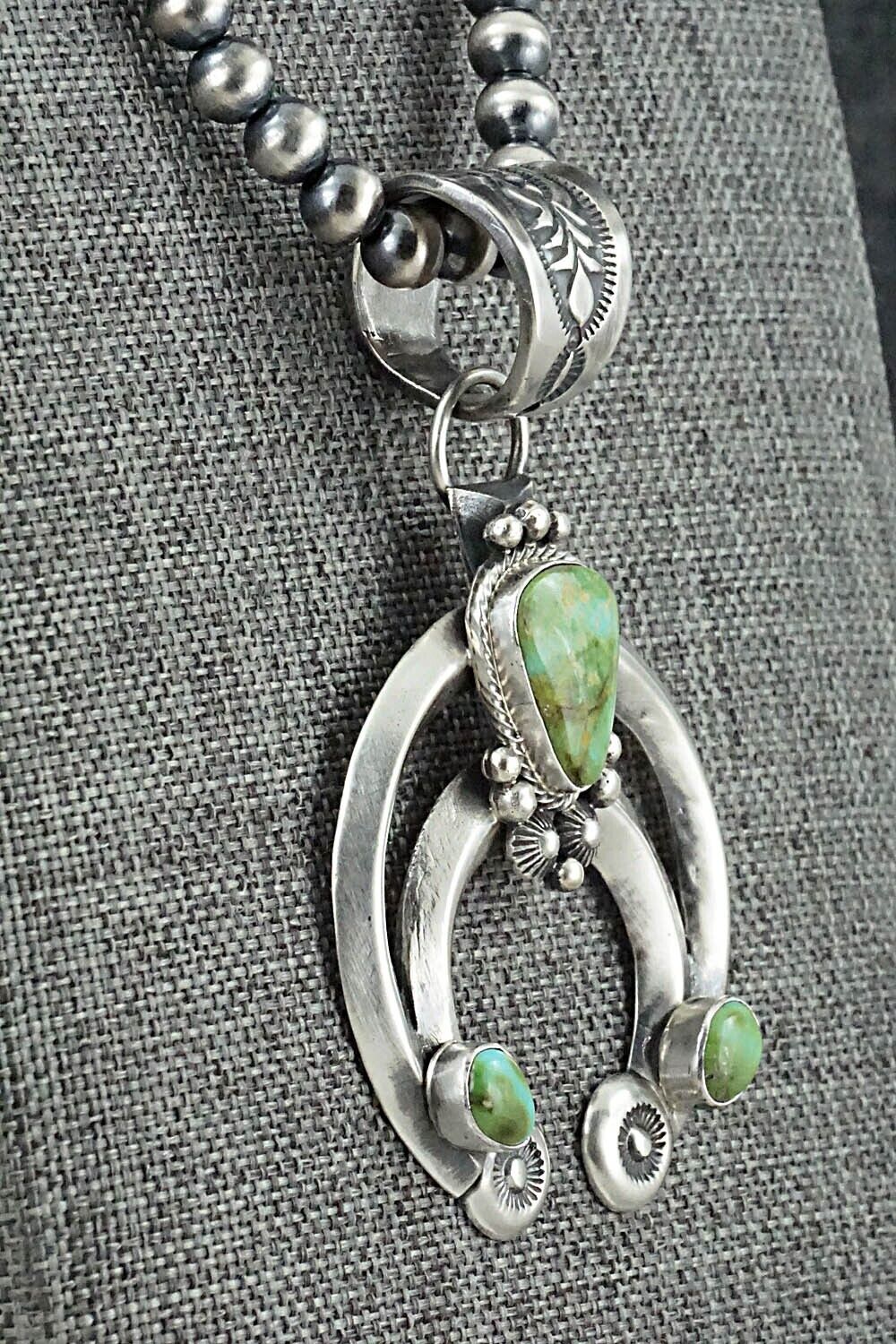 Turquoise & Sterling Silver Necklace - Paige Gordon
