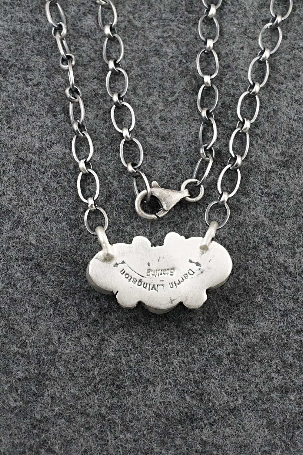 Turquoise & Sterling Silver Necklace - Darrin Livingston
