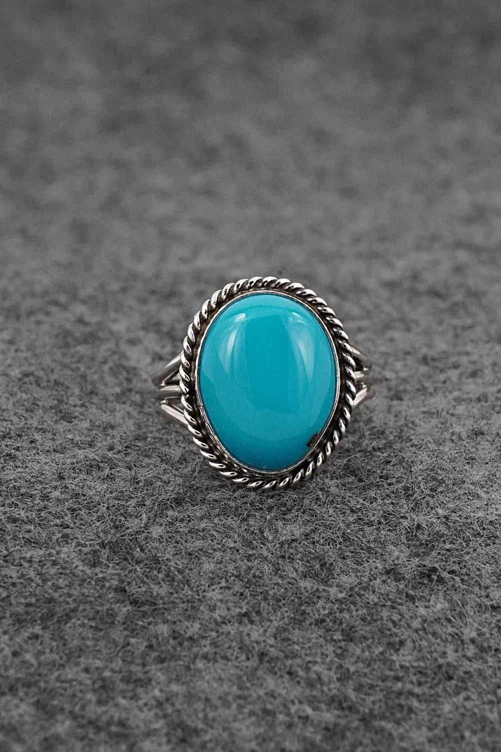Turquoise & Sterling Silver Ring - Rena Begay - Size 6