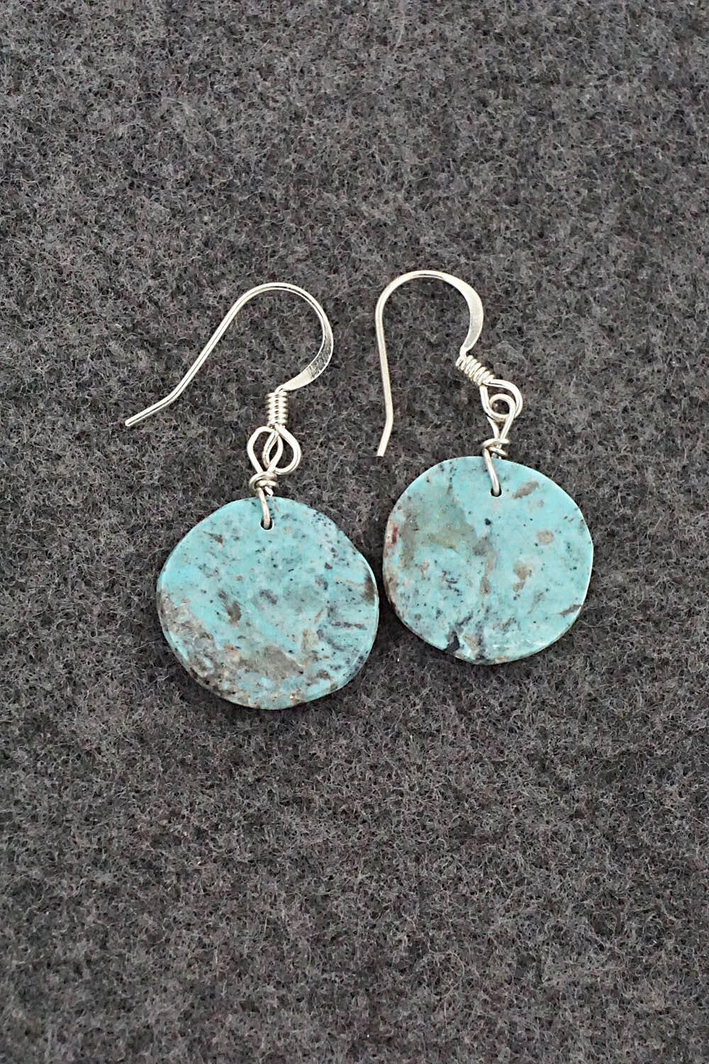Turquoise & Sterling Silver Earrings - Joe Garcia