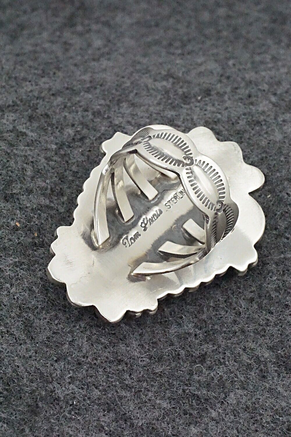 White Buffalo & Sterling Silver Ring - Tom Lewis - Size 9.25