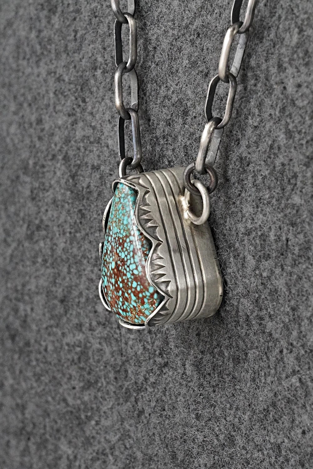Turquoise & Sterling Silver Necklace - Paul Livingston