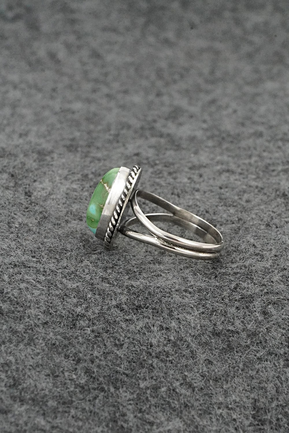 Turquoise & Sterling Silver Ring - Rosemary Saunders - Size 6