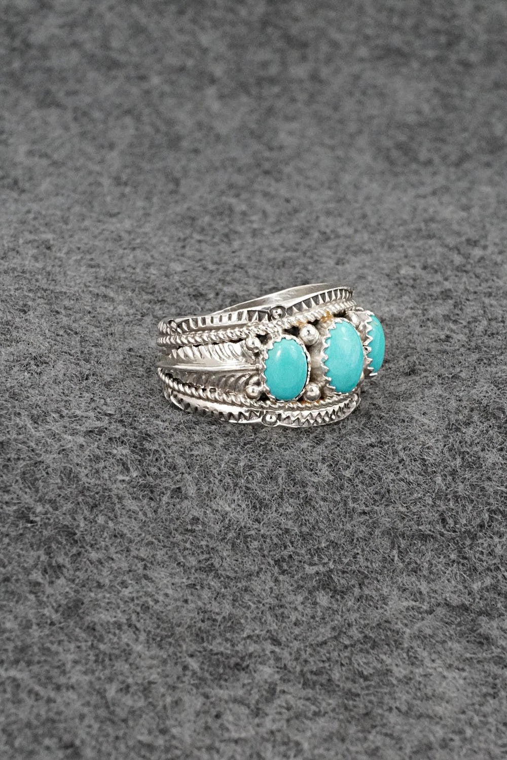 Turquoise & Sterling Silver Ring - Betty Begaye - Size 10