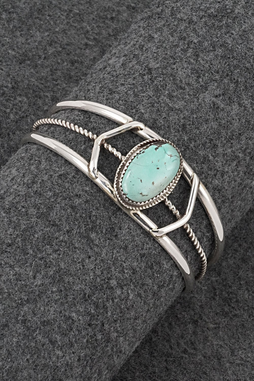 Turquoise & Sterling Silver Bracelet - Ernest Hawthorne