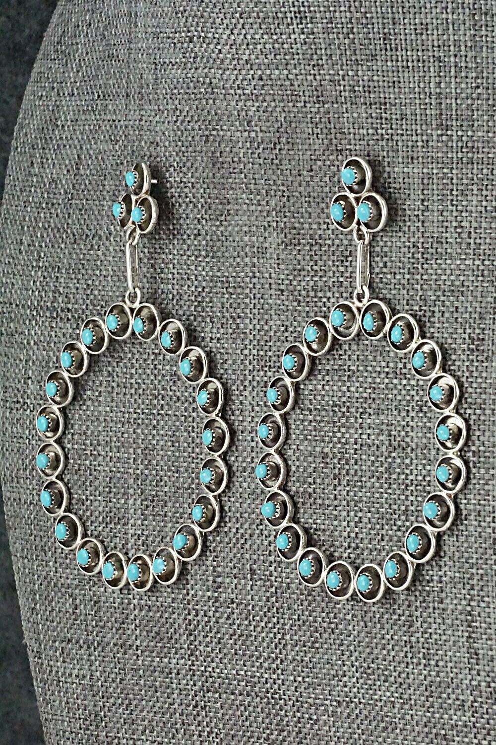 Turquoise & Sterling Silver Earrings - Ashley Laate