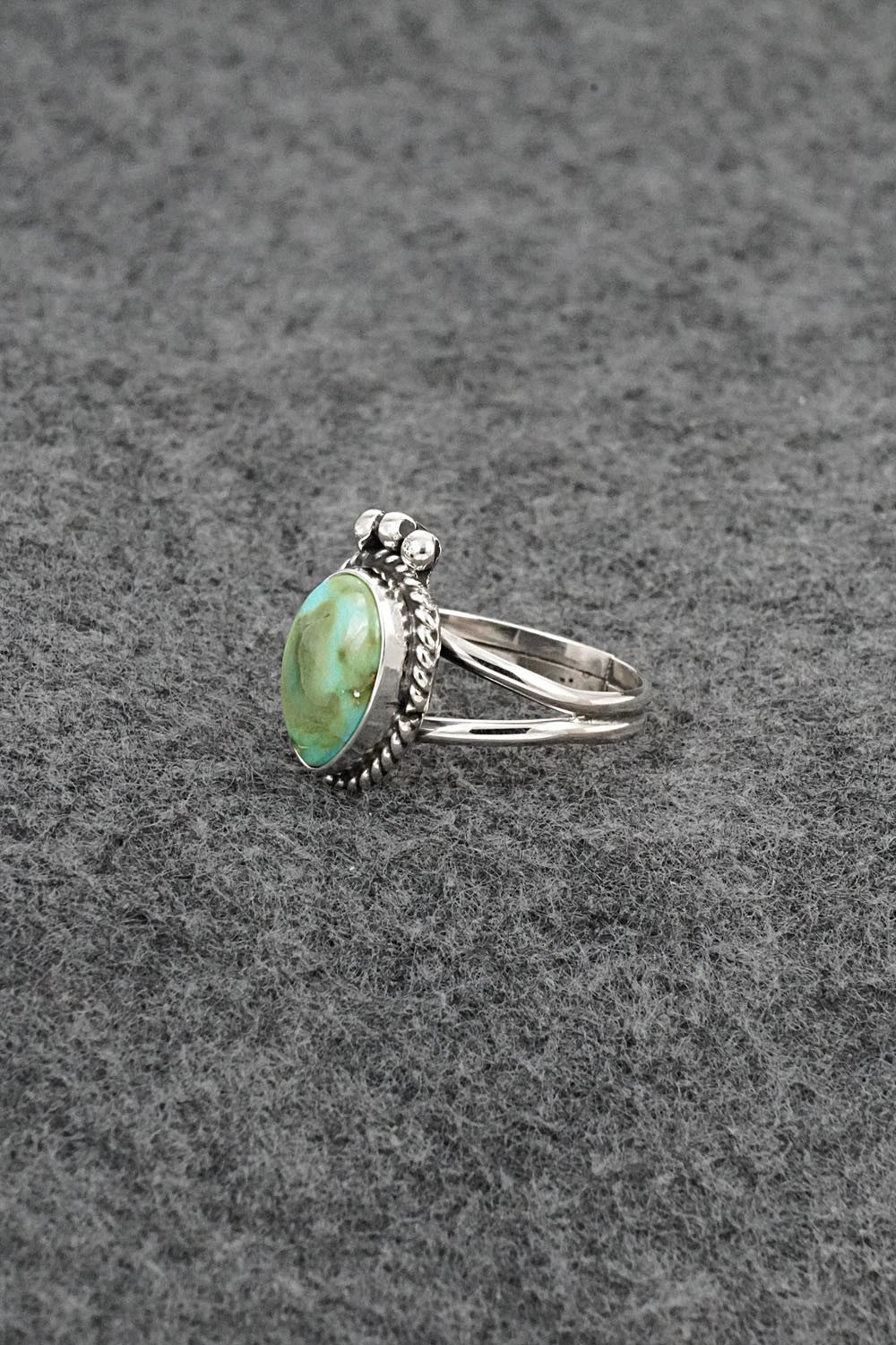 Turquoise & Sterling Silver Ring - Rosemary Saunders - Size 6