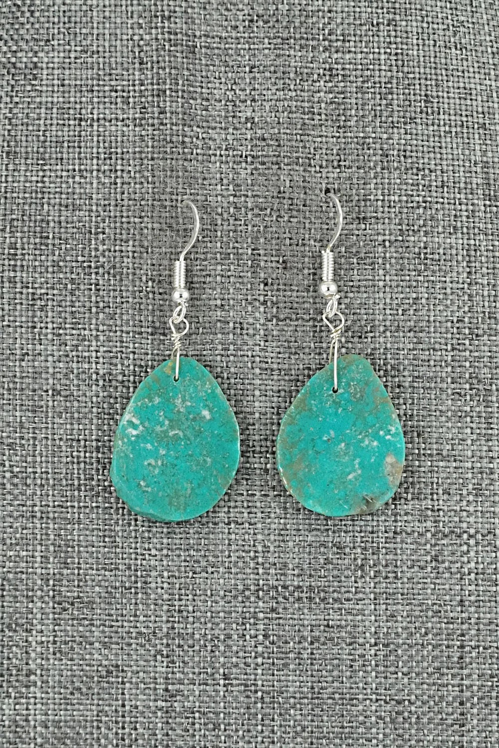 Turquoise & Sterling Silver Earrings - Louise Pete