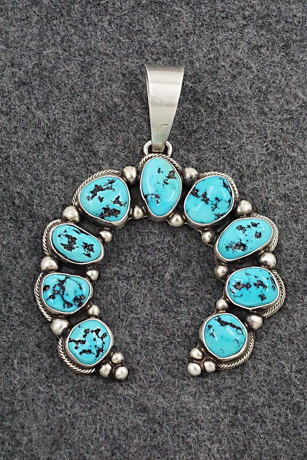 Turquoise & Sterling Silver Pendant - Kathleen Livingston