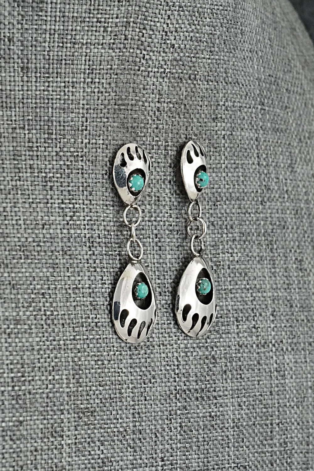 Turquoise & Sterling Silver Earrings - Sandra Parker