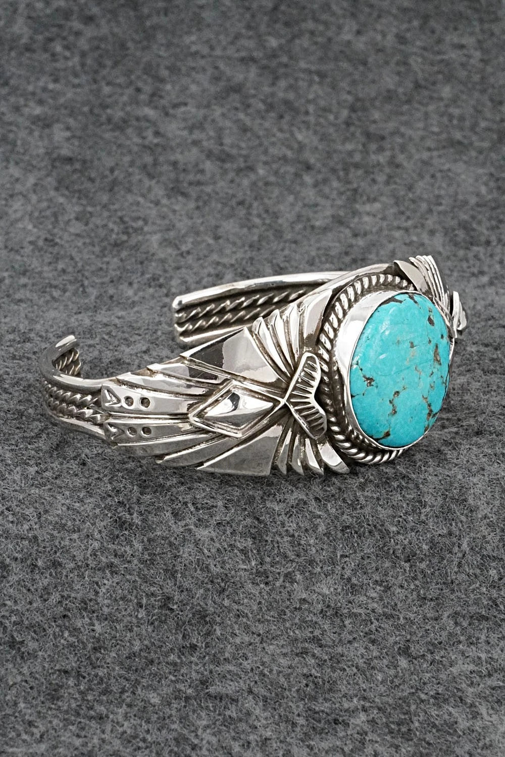 Turquoise & Sterling Silver Bracelet - Emerson Delgarito