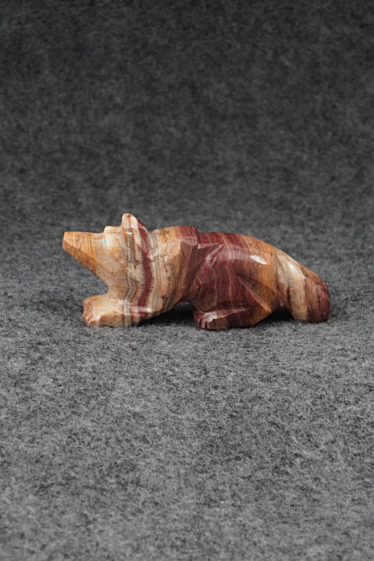 Wolf Zuni Fetish Carving - Tony Mackel