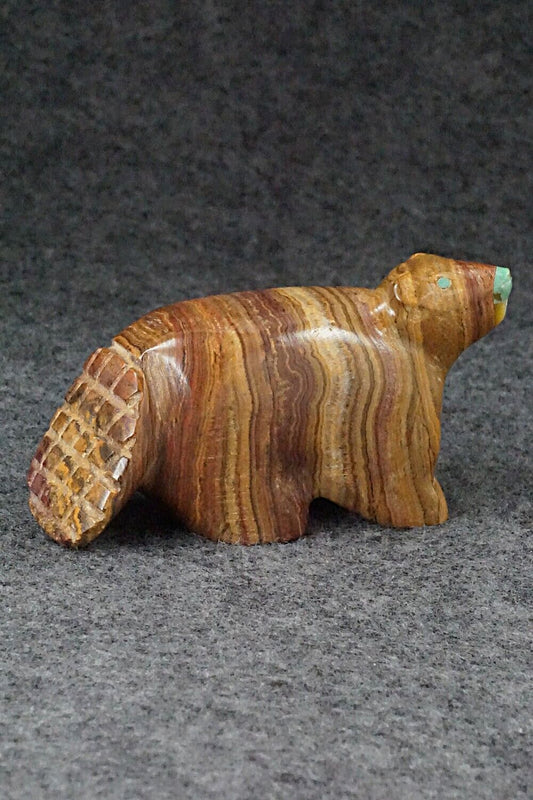 Beaver Zuni Fetish Carving - Enrike Leekya
