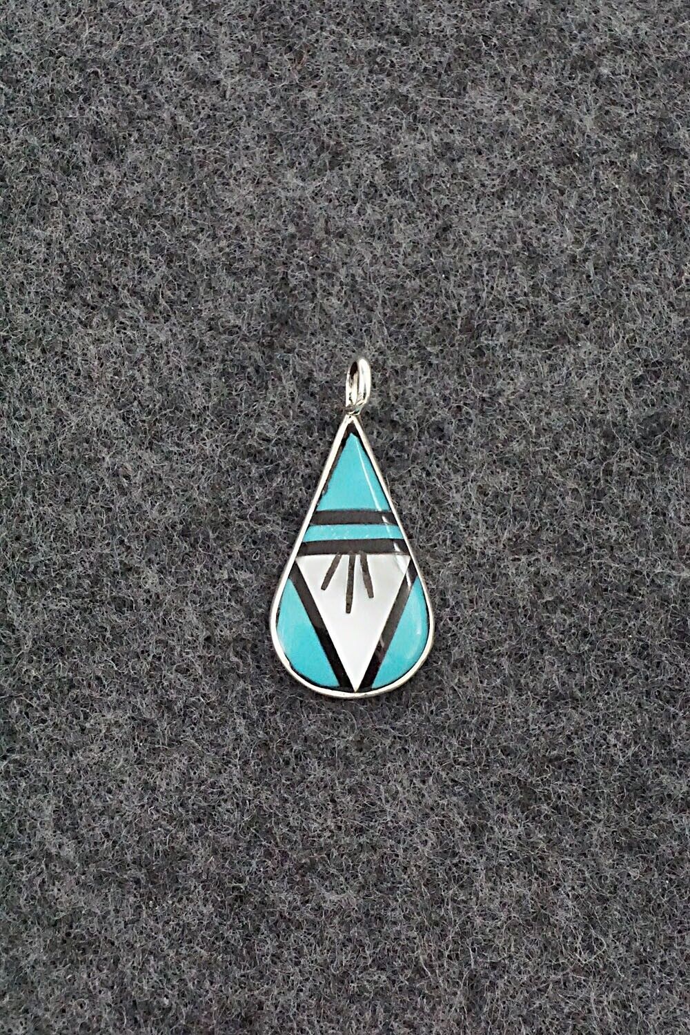 Multi Stone & Sterling Silver Pendant - Rhianna Kallestewa