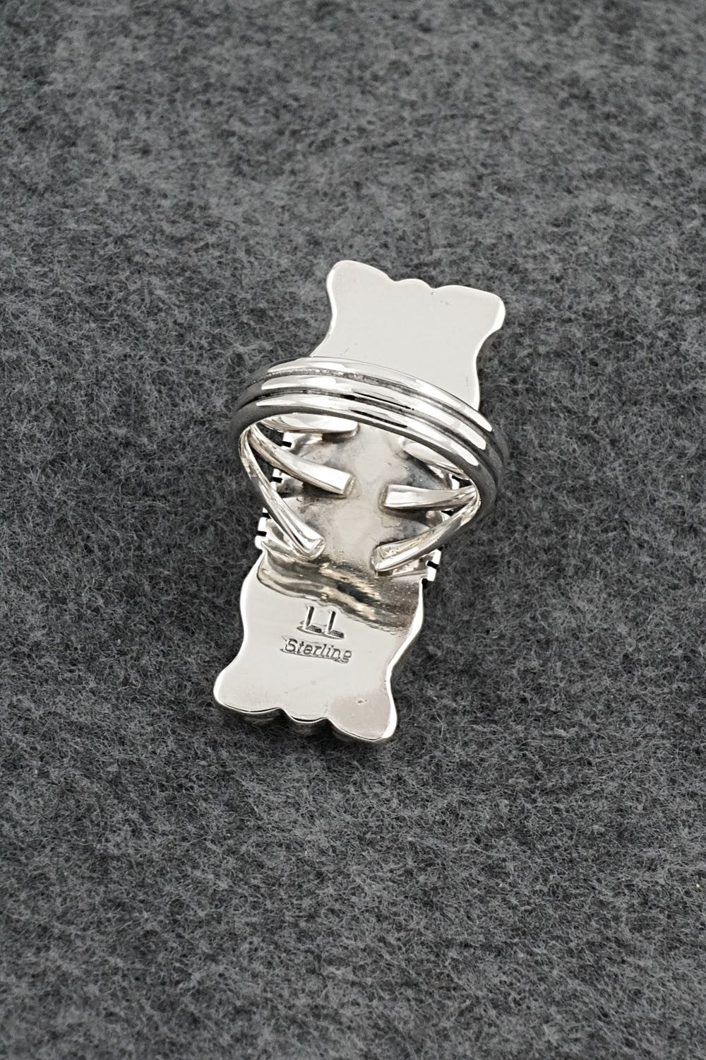 White Buffalo & Sterling Silver Ring - Larson Lee - Size 8