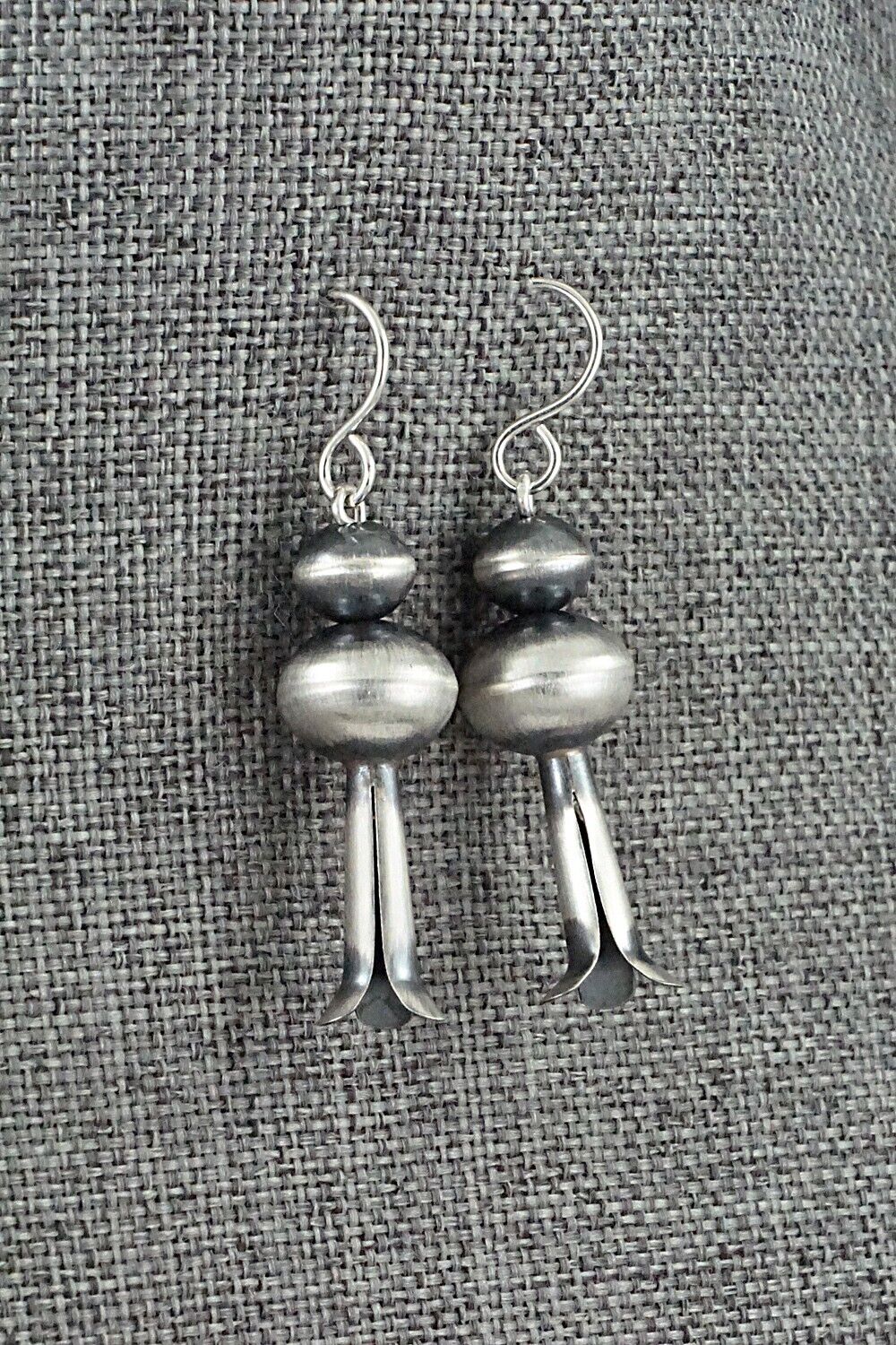 Sterling Silver Navajo Pearl Earrings - Tonisha Haley