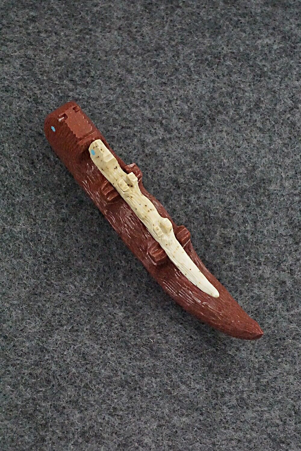 Otter with Cub Zuni Fetish Carving - Jesus Espino