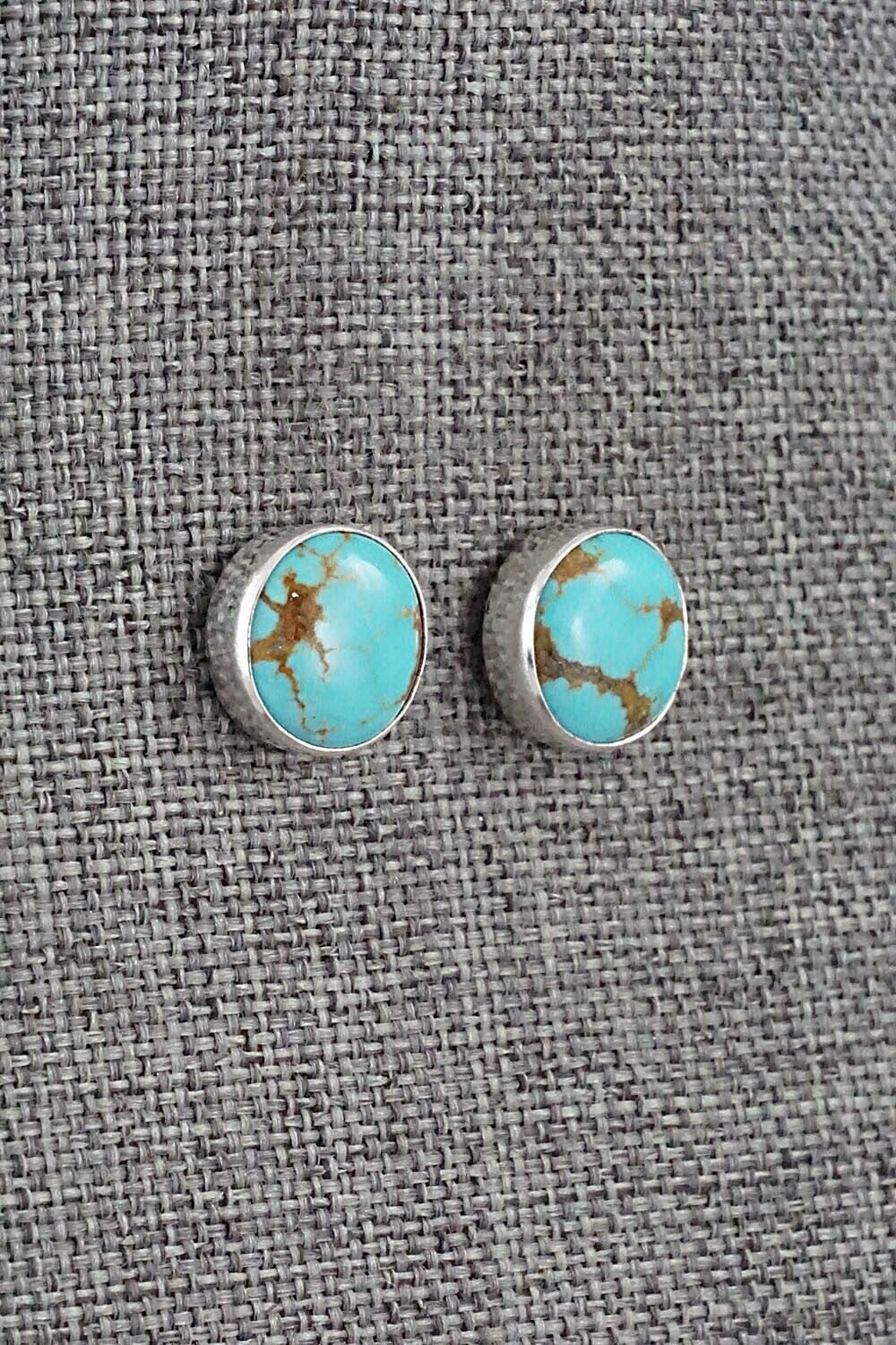 Turquoise & Sterling Silver Earrings - Marco Begaye