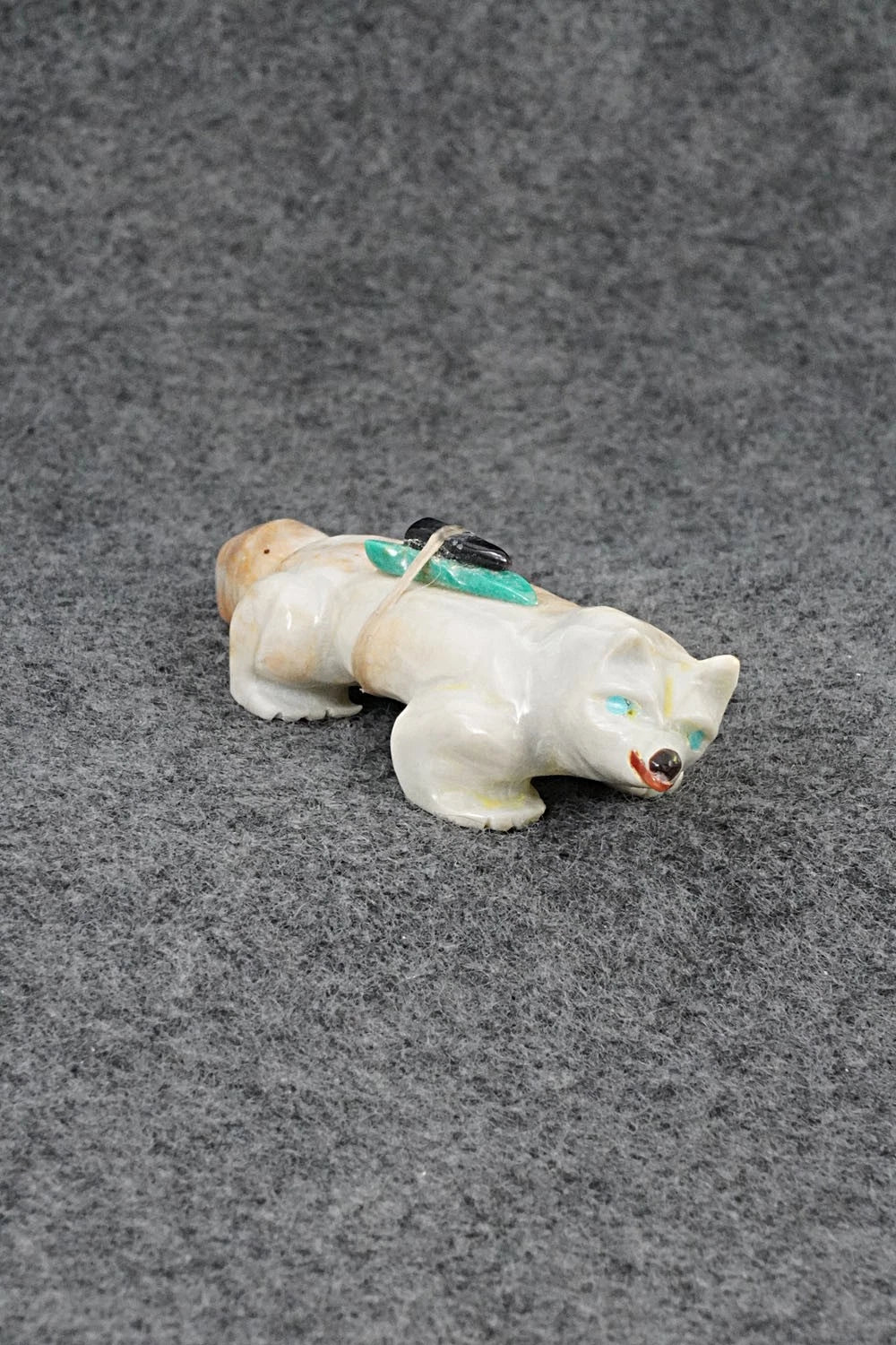 Wolf Zuni Fetish Carving - Freddie Leekya