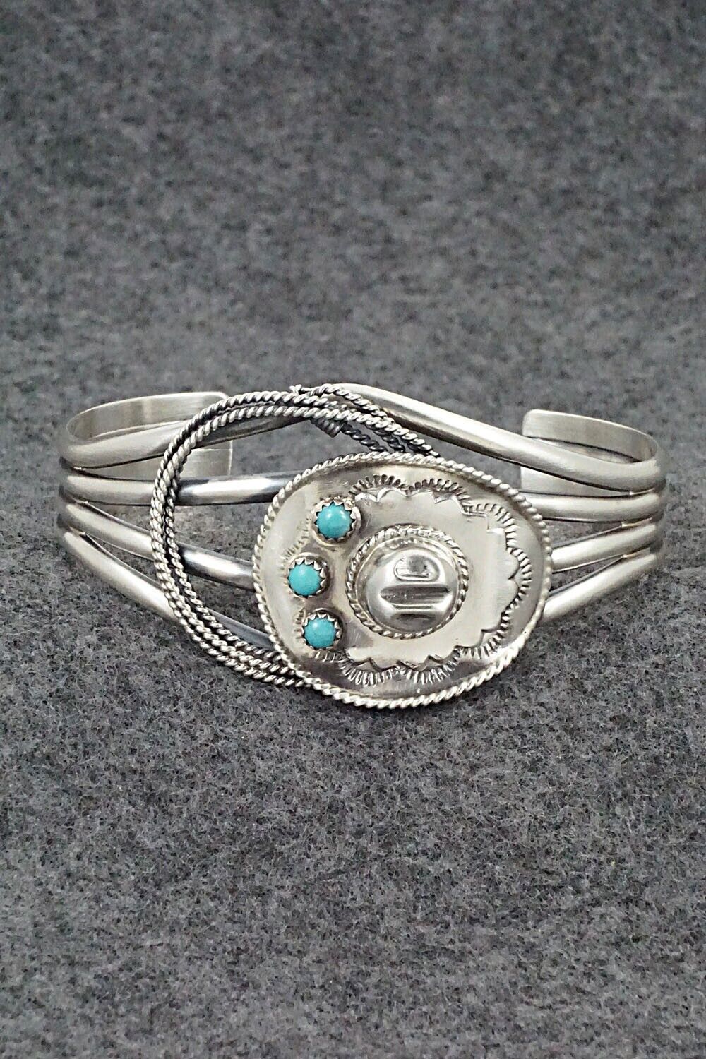Turquoise & Sterling Silver Bracelet - Bobby Platero