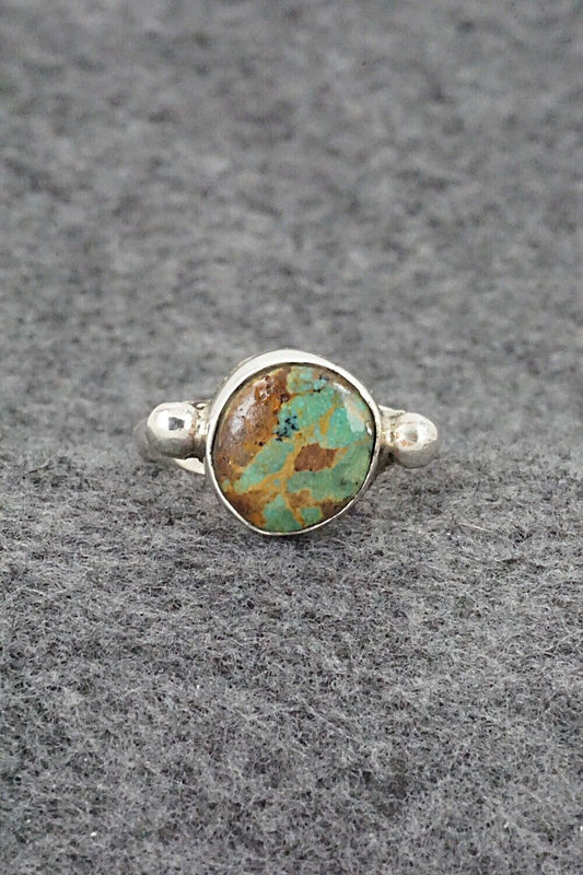 Turquoise & Sterling Silver Ring - Priscilla Reeder - Size 7.25