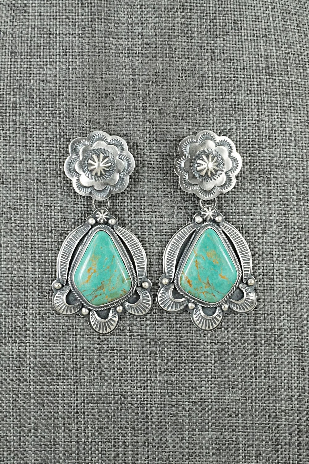 Turquoise & Sterling Silver Earrings - Randy Boyd