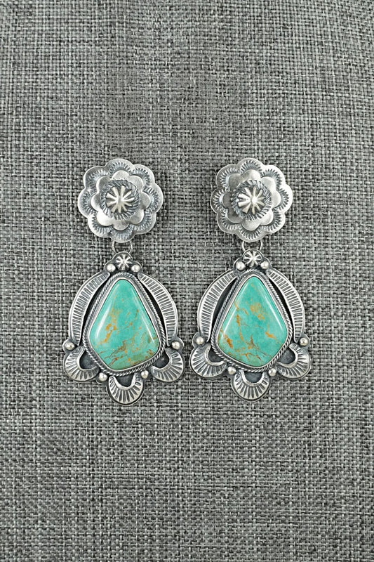 Turquoise & Sterling Silver Earrings - Randy Boyd