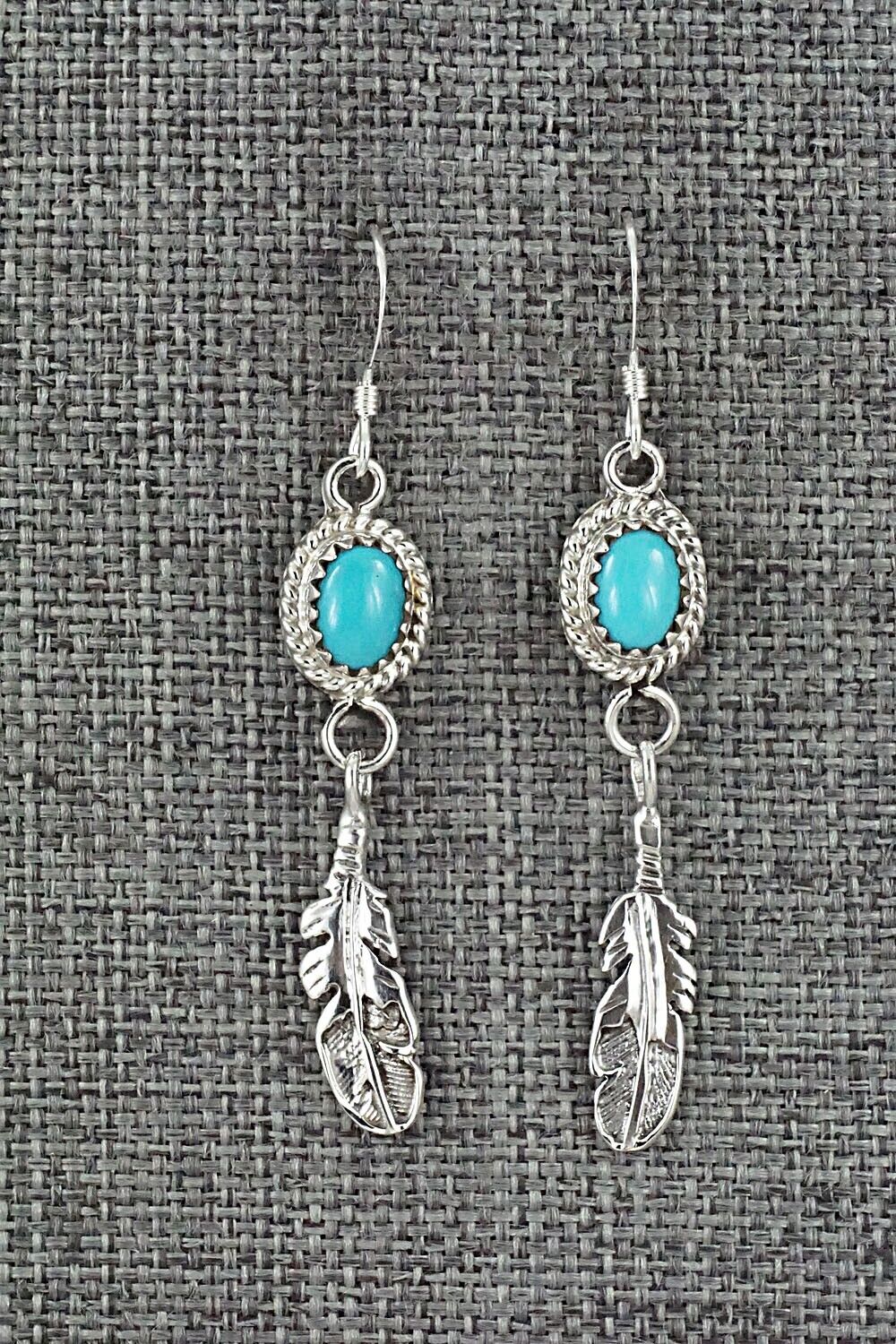 Turquoise and Sterling Silver Earrings - Sharon McCarthy