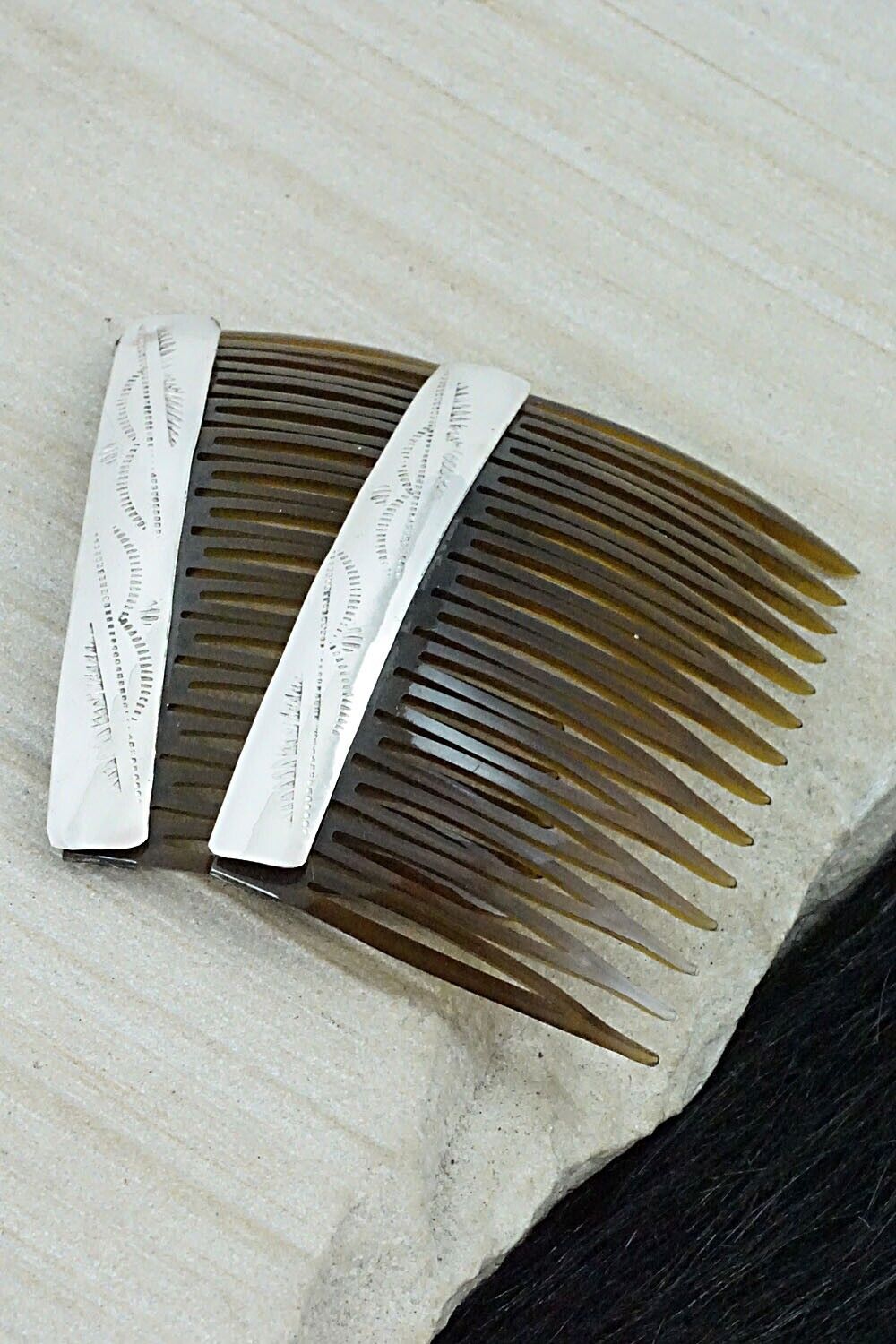 Sterling Silver Hair Combs - Randall Dalgai