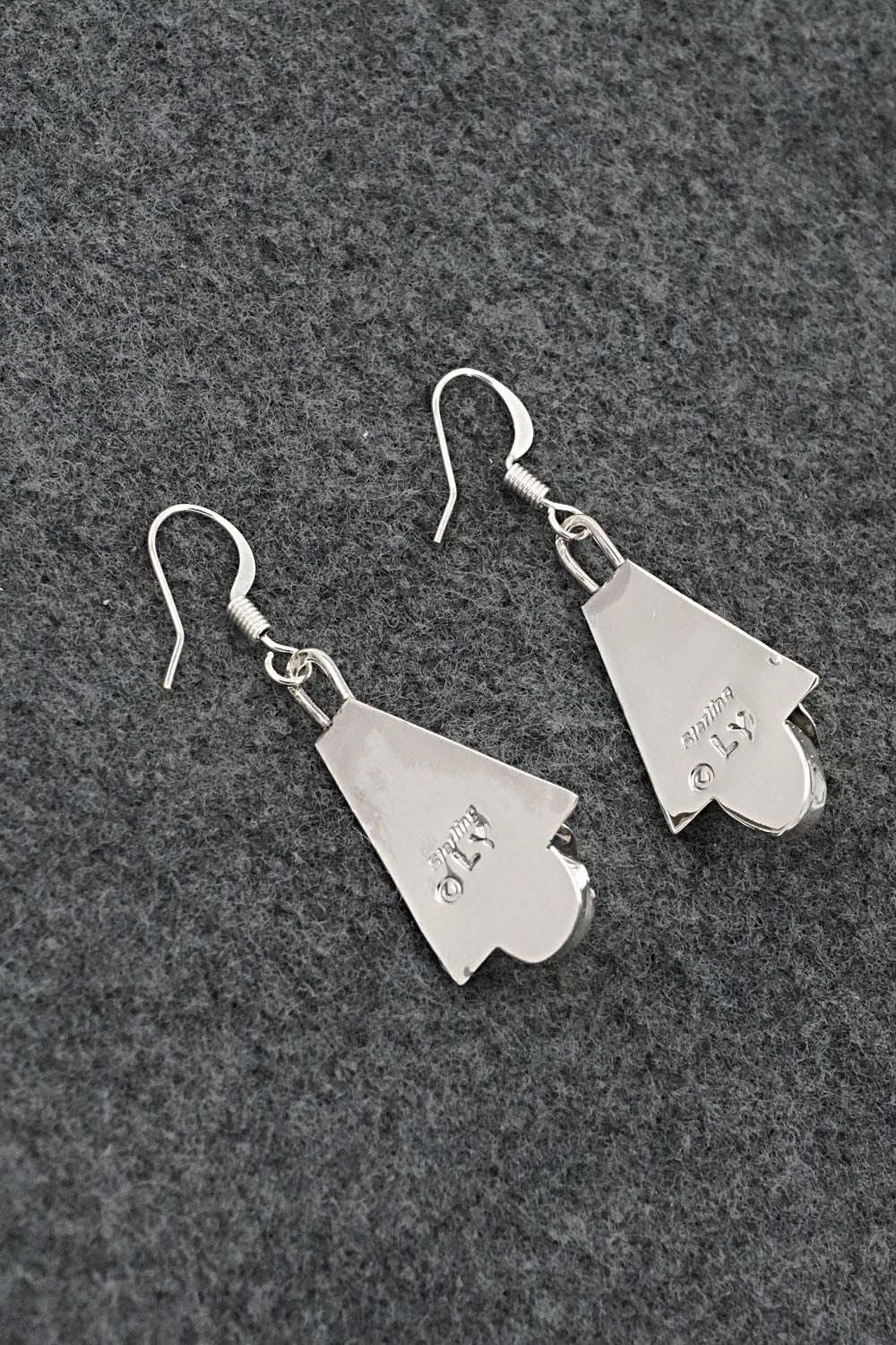Turquoise & Sterling Silver Earrings - Louise Yazzie