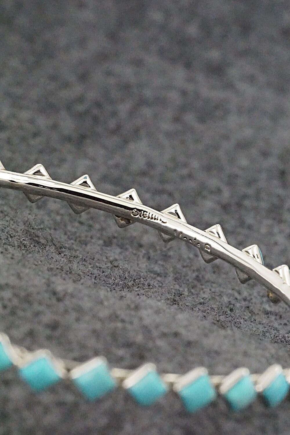 Turquoise & Sterling Silver Bangle Bracelet - Jimmy Garcia