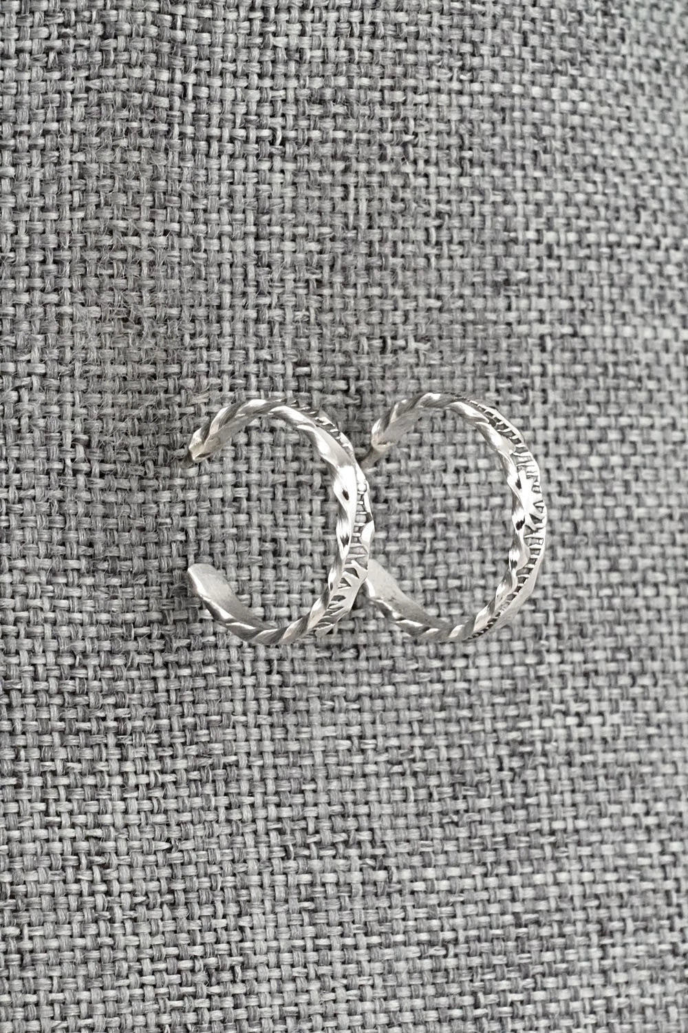 Sterling Silver Hoop Earrings - Elaine Tahe